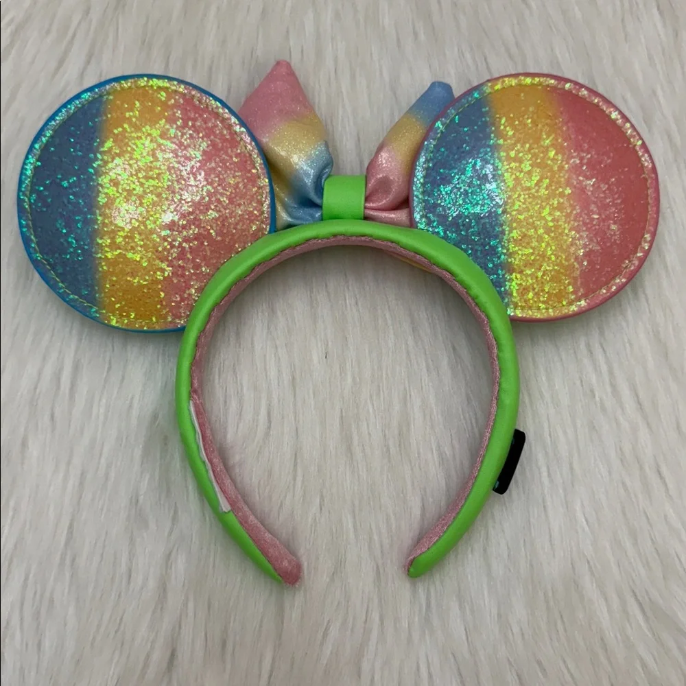 Disney Minnie Ears Headband Disney Eats Shaved Ice Green & Multi Color Headband